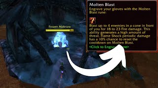 How to Get the Molten Blast Rune for Troll amp Orc Shaman  WoW Classic Season of Discovery [upl. by Franchot]