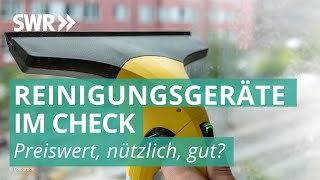 Reinigungsgeräte – Fenstersauger Saugwischer amp Co im Test  Preiswert nützlich gut SWR [upl. by Eiclud526]