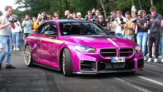 INSANE BMWs leaving Bimmerfest 2024 800HP M6 F13 MH2 GTR M5 E60 M3 E92 M3 Touring M140 E36 [upl. by Nsaj]