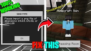 How To Fix Custom Skin Problem In Minecraft Pe 121 [upl. by Weil]