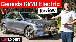 2022 Genesis Electrified GV70 review inc 0100 [upl. by Arimay979]