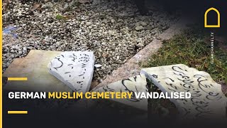 German Muslim cemetery vandalised [upl. by Sira520]