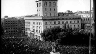 Benito Mussolini dichiara guerra alla Francia e Inghilterra  Roma 10 Giugno 1940 [upl. by Gula384]