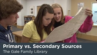 Primary vs Secondary Sources [upl. by Goldin]