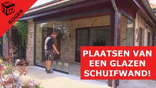 Glazen schuifwanden plaatsen  Roger [upl. by Ysiad]