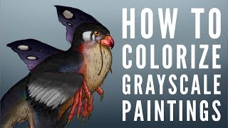 How to add color to a grayscale painting [upl. by Annelise]