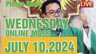 QUIAPO CHURCH LIVE MASS TODAY REV FR DOUGLAS BADONG JULY 102024 [upl. by Neehsas]