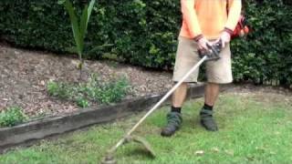 HOW TO MOW LAWN USING WEED WACKERWhipper Snipper [upl. by Priscilla]