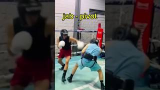 Boxing pivot to strike  boxing skills boxing pivot [upl. by Onia]