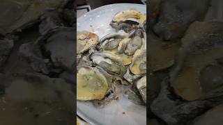 Cheesy Baked Oysters yummy food oysters happy satisfying seafood shorts [upl. by Spevek]