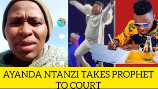 AYANDA NTANZI TAKES PROPHET ZUKI TO COURT AFTER CALLING HIM SATANIST ZIYAKAHALA [upl. by Ynottirb310]