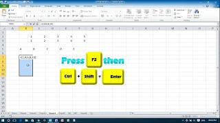 Create an Array Formula in Excel [upl. by Cris]