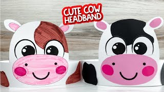 Cow Headband Craft For Kids [upl. by Fidelio]