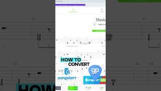 How To Convert Songsterr To GuitarPro guitartabs songsterr guitarpro [upl. by Giustina]