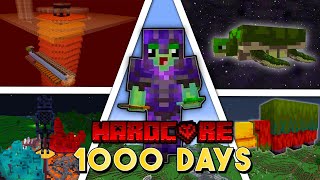 I Survived 1000 Days In Hardcore Minecraft FULL MOVIE [upl. by Noelc268]