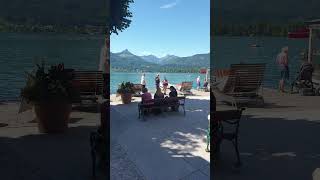 Romantik Hotel Im Weissen Rössl at the beautiful Wolfgangsee in Austria 😍 shorts [upl. by Ahsihat]