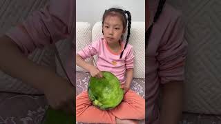 Daughter stop digging Daddy will buy you a new watermelonfunnycutecomedy [upl. by Phi]