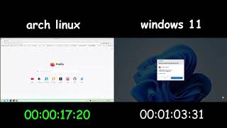 windows vs linux user installing a web browser [upl. by Brown]