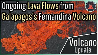 Galapagos Volcano Update Largest Eruption in 30 Years Ongoing Lava Flows [upl. by Sine129]