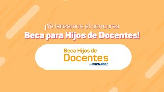 Beca Hijos de Docentes 2024 ya puedes postular al concurso [upl. by Trista]