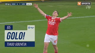 Golo Tiago Gouveia Benfica 31 AVS Taça da Liga 2324  Fase 3  Jornada 3 [upl. by Nilrac]