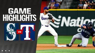 Mariners vs Rangers Game Highlights 92124  MLB Highlights [upl. by Devinna747]