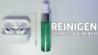 AirPods REINIGEN amp SAUBER Machen  Deutsch [upl. by Lynnea]