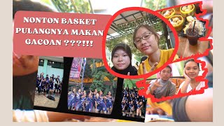 NONTON BASKET DI SMAN 21 PULANGNYA MAKAN GACOANnNNn⁉️⁉️😮😋😋  Tugas vlog Bahasa Indonesia kel6 [upl. by Ydnam11]