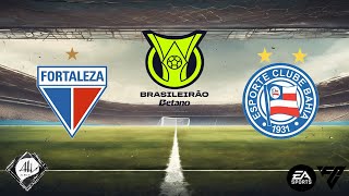 Fortaleza x Bahia  27 rodada Brasileirão 2024  EA FC [upl. by Burk]