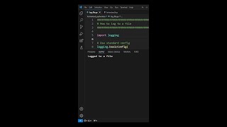 How to log to a file python [upl. by O'Carroll]