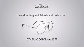 실루엣 Dynamic Colorwave FRFullRim 렌즈 교체 및 조정 가이드 [upl. by Sasnett]