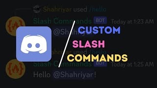 Custom Slash Commands bot tutorial [upl. by Ayekin]