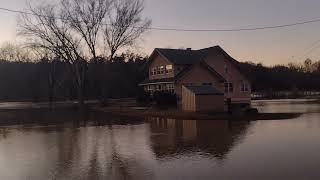 Gasconade River JeromeMo 11624 RARE FLOOD 28FT [upl. by Martie]