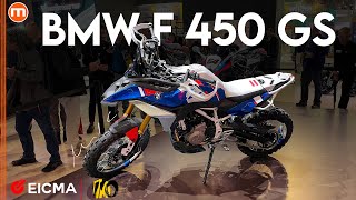 BMW F 450 GS Concept  La sorellina della GS è in arrivo comè fatta in video da EICMA 2024 [upl. by Amuwkuhc]