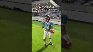 HUGE HIT in 8th Grade Football Game 🤯 shorts [upl. by Schechinger563]