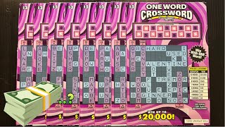 ONE WORD CROSSWORD SCRATCH OFF TICKETS 💰💰 [upl. by Adnama]