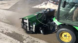 John Deere TerrainCut Hydraulic Rotary Broom [upl. by Araz848]