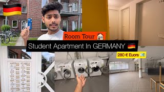 STUDENT APARTMENTS IN GERMANY🇩🇪  280 euros  Room Tour 🏠 [upl. by Keil]