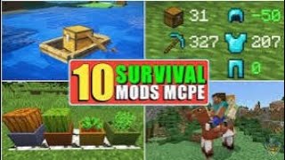 Best survival mcpe mods [upl. by Filberto]