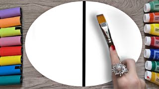 Paint With Markers vs Paints Easy🎨 Acrylic Painting For Beginners [upl. by Raynata]