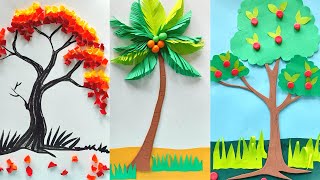 DIY Simple and Easy Paper Craft Trees  How to Make Paper Tree  Beginner Art  Craftmerint [upl. by Hinson]