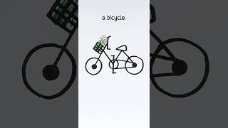 Draw M to a bicycle bike step by step creative easy drawing for kids kids easydrawing stepbystep [upl. by Padgett927]