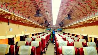 Shantiniketan EXPRESS Inside VIEW👇Coach C2 AC CC Fare TimeTable Platform No 2018 [upl. by Wald]