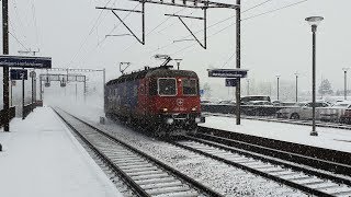 Trainaction im Schnee in Mellingen Heitersberg EGGER FILM [upl. by Ennirac270]