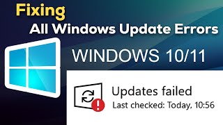 Fix All Windows Update Error Problems in Windows 1011 2024  Updated [upl. by Warrenne]