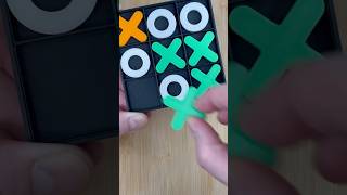 How to play Tic Tac Toe  3D printed travel board game 3dprinting tictactoe puzzlegame [upl. by Sissy]