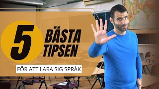 5 BÄSTA TIPSEN för att lära sig SPRÅK [upl. by Auhesoj]