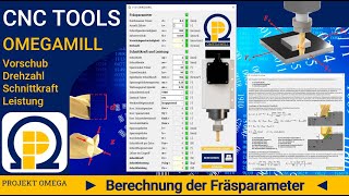 DIY CNC Tool – OMEGAMILL Fräsdaten berechnen amp Frästheorie [upl. by Nealah]