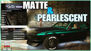 APPLY PEARLESCENT ON MATTE COLORS In GTA 5 ONLINE [upl. by Nohtan]