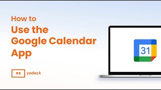 How To Use The Google Calendar App With Yodeck [upl. by Nnyltak211]